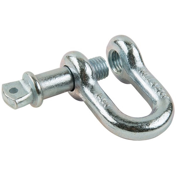 Keeper KWA14617 Bow Shackle, 3/4 in, 42,000 lb Working Load, Steel, Zinc