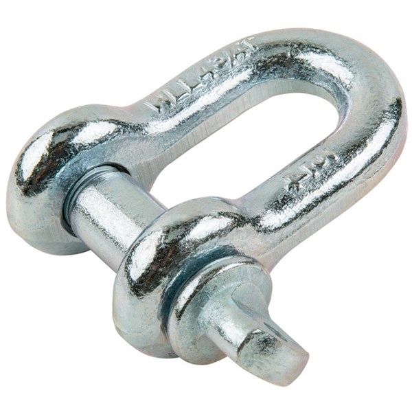 Keeper KWA14617 Bow Shackle, 3/4 in, 42,000 lb Working Load, Steel, Zinc