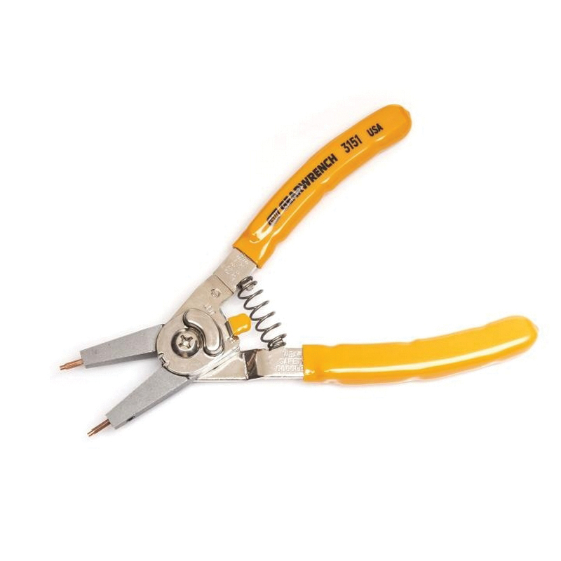 3151 Retaining Ring Pliers, 8 in OAL, Cushion Grip, Ergonomic Handle