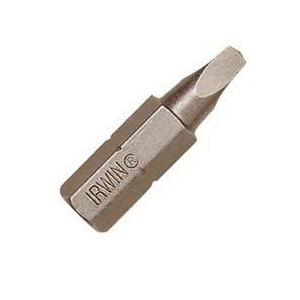 3512032C Insert Bit, #1 Drive, Square Recess Drive, 1/4 in Shank, Hex Shank, 1 in L, Tool Steel