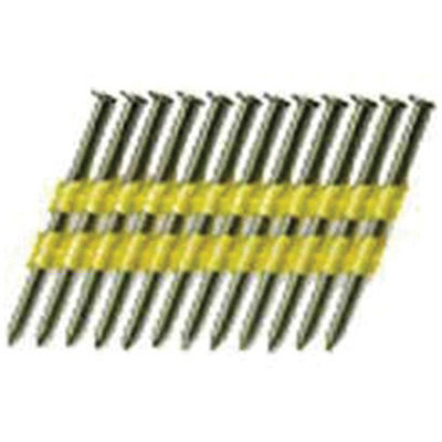 0616173 Framing Nail, Plastic Strip Collation, 3 in L, 11, Steel, Bright, Round Head, Smooth Shank, 2,000 Count, 21 deg