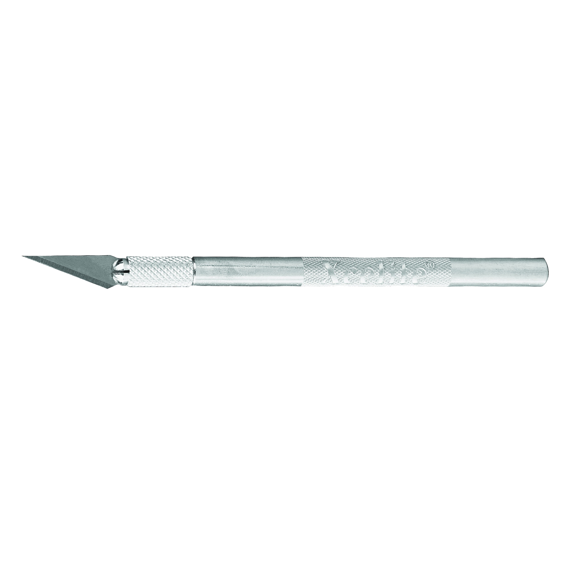 XN100 Hobby Knife, 5-13/16 in L Blade, Steel Blade, Aluminum Handle, Silver Handle