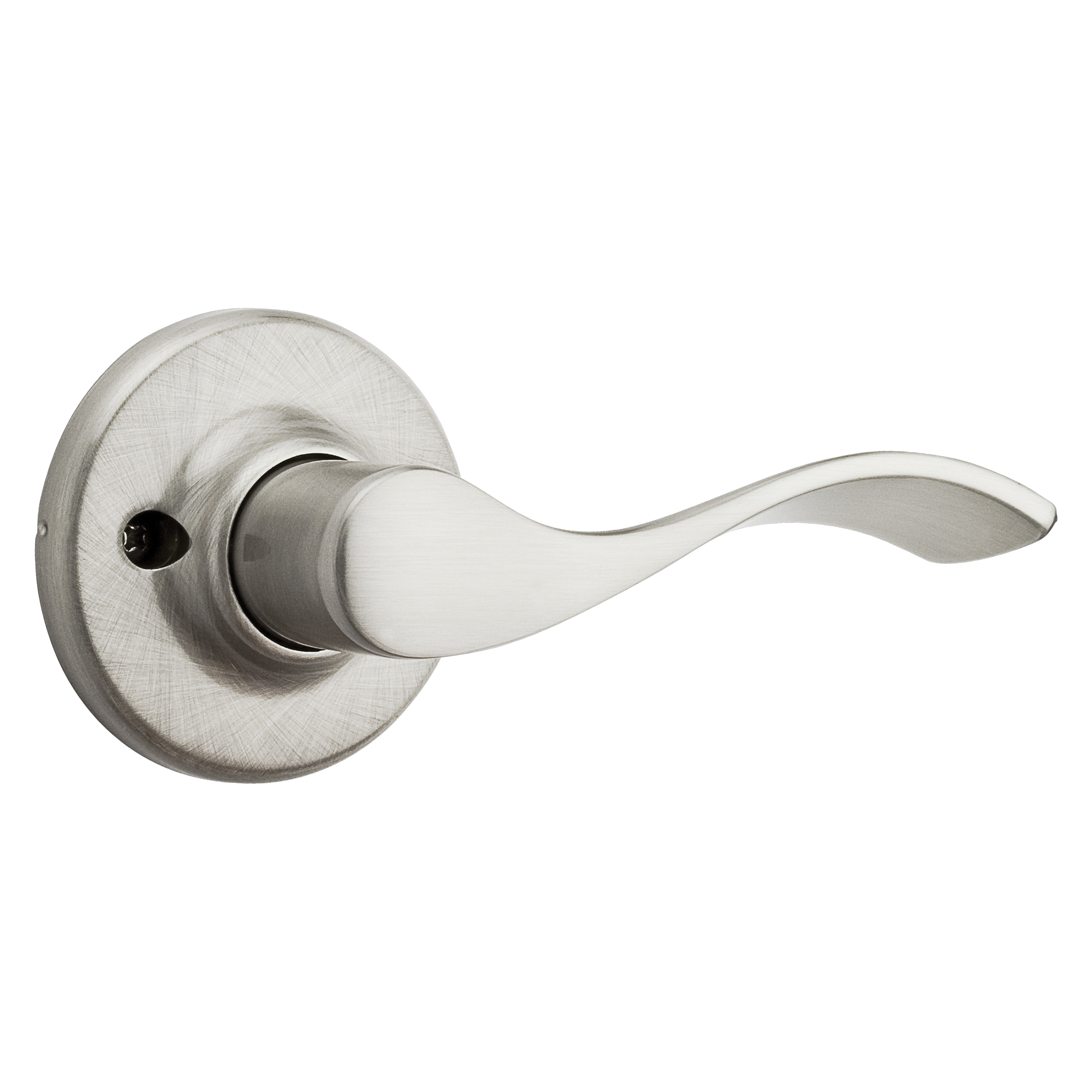 94880-496 Half Inactive Dummy Lever, Satin Nickel, Zinc, Residential, Re-Key Technology: SmartKey, Right Hand
