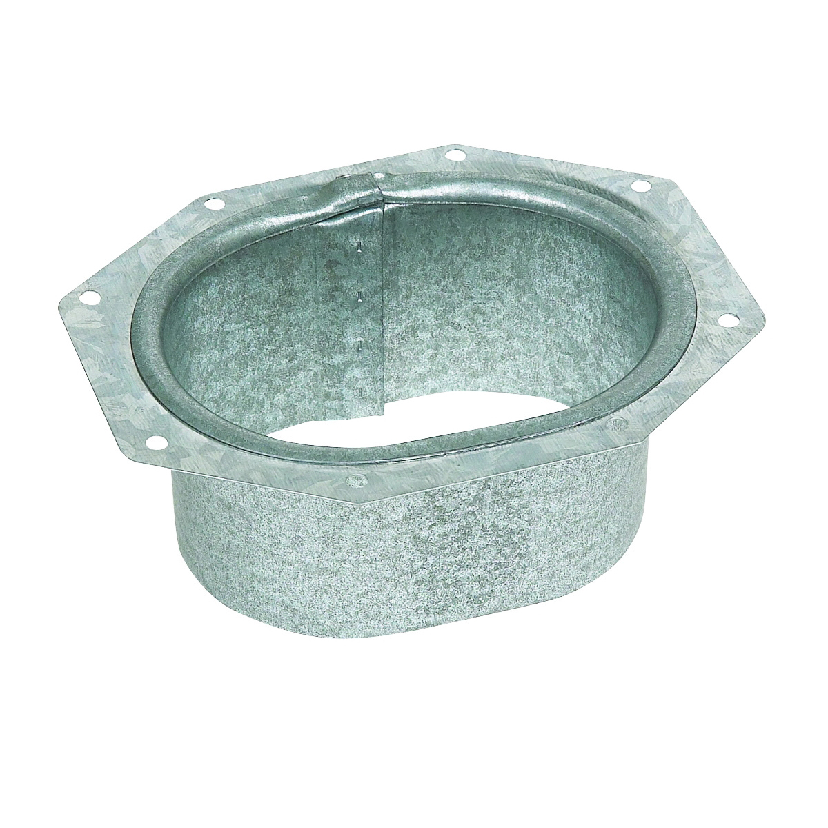 29051 Gutter Outlet, 3.87 in H x 3.13 in W x 1.13 in L, K-Style Gutter System, Galvanized Steel, Metallic