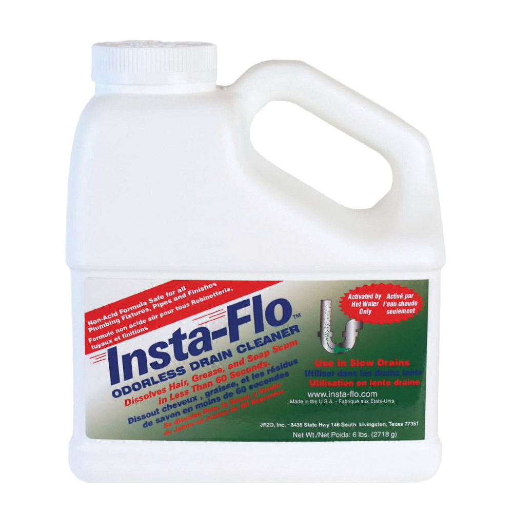 IS-600 Drain Cleaner, Solid, White, 6 lb Bottle