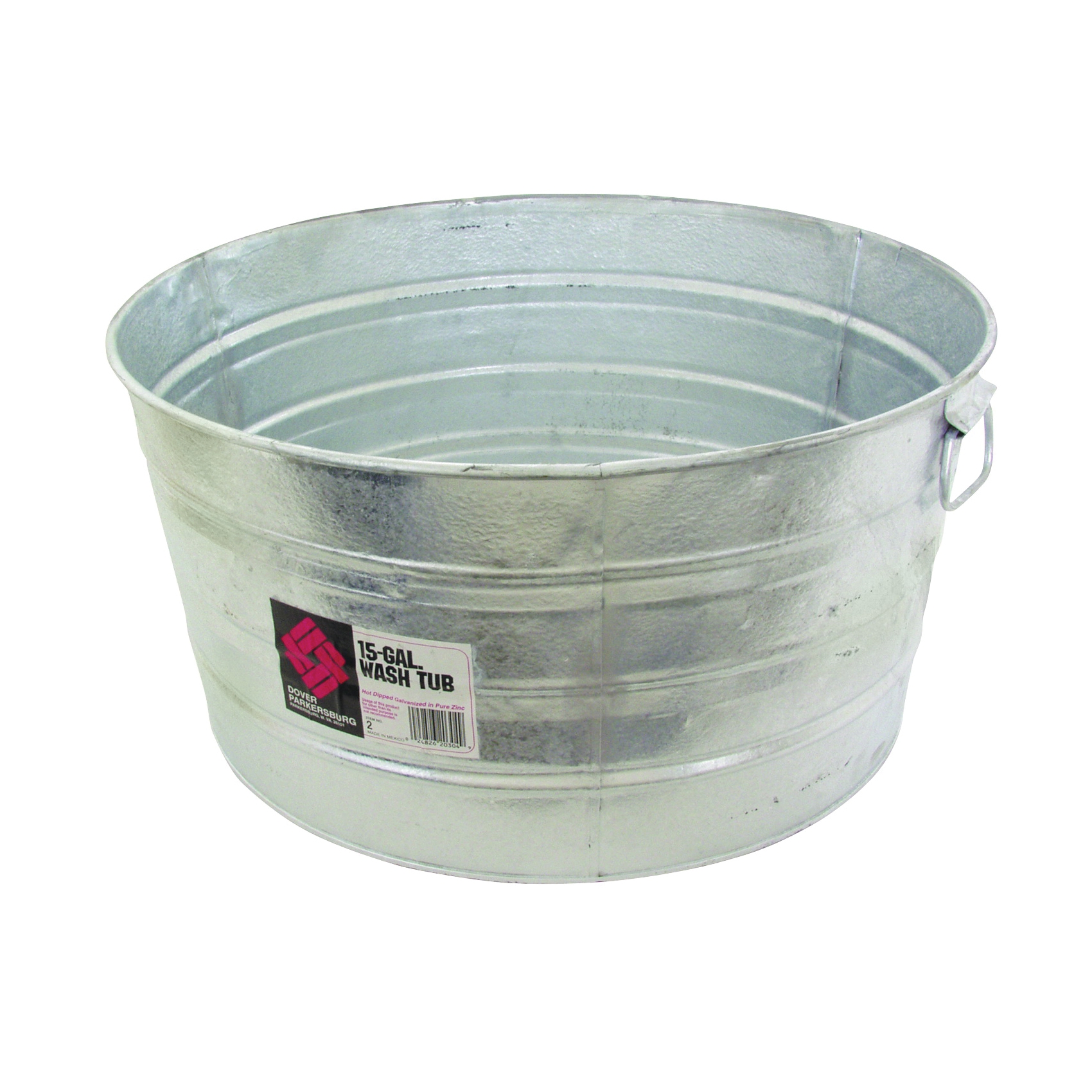 2 Wash Tub, 15 gal, Steel