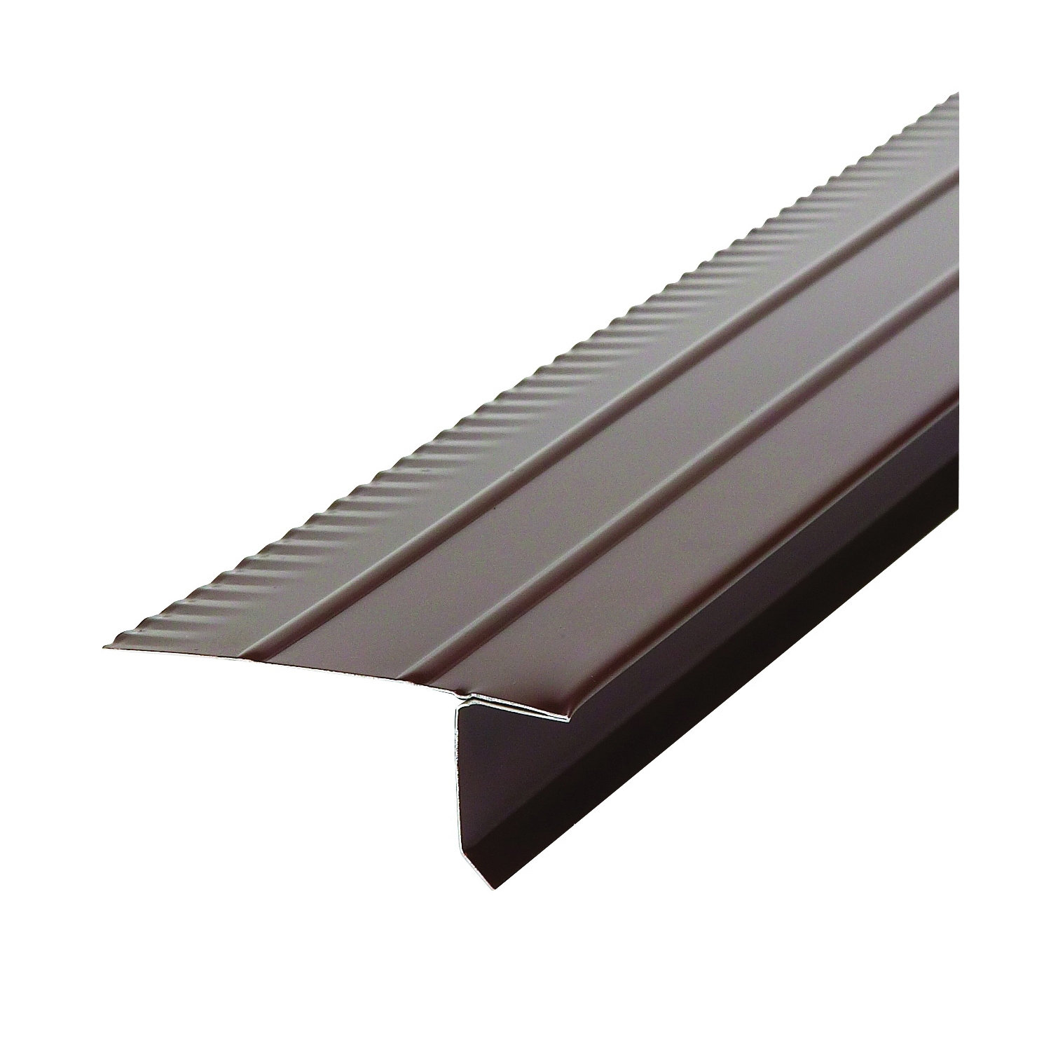 5509919120 Drip Edge 2-7/16 in W, 1 in H, 10 ft L, Aluminum, 0.011in Thickness, D-Style, Brown