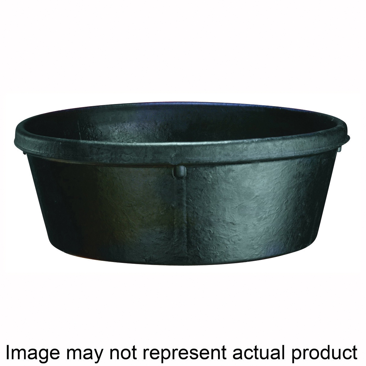 CR-40 Feeder Pan, 4 qt Volume, Rubber, Black