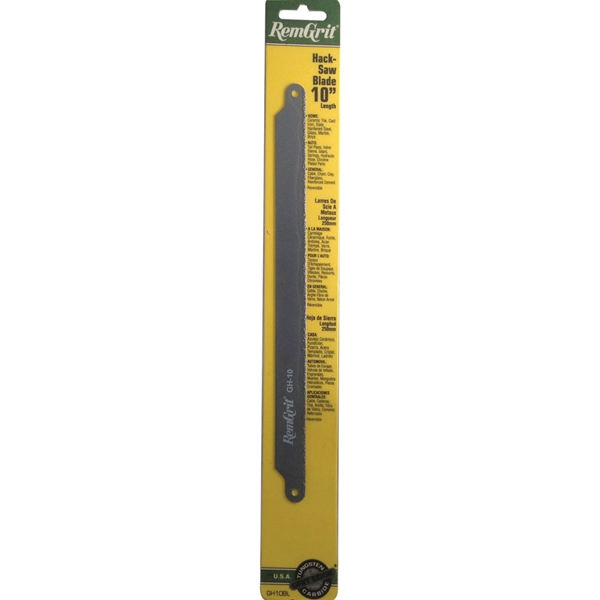 RemGrit E0406161 Hacksaw Blade, 3/4 in W, 10 in L, Carbide Cutting Edge - 2