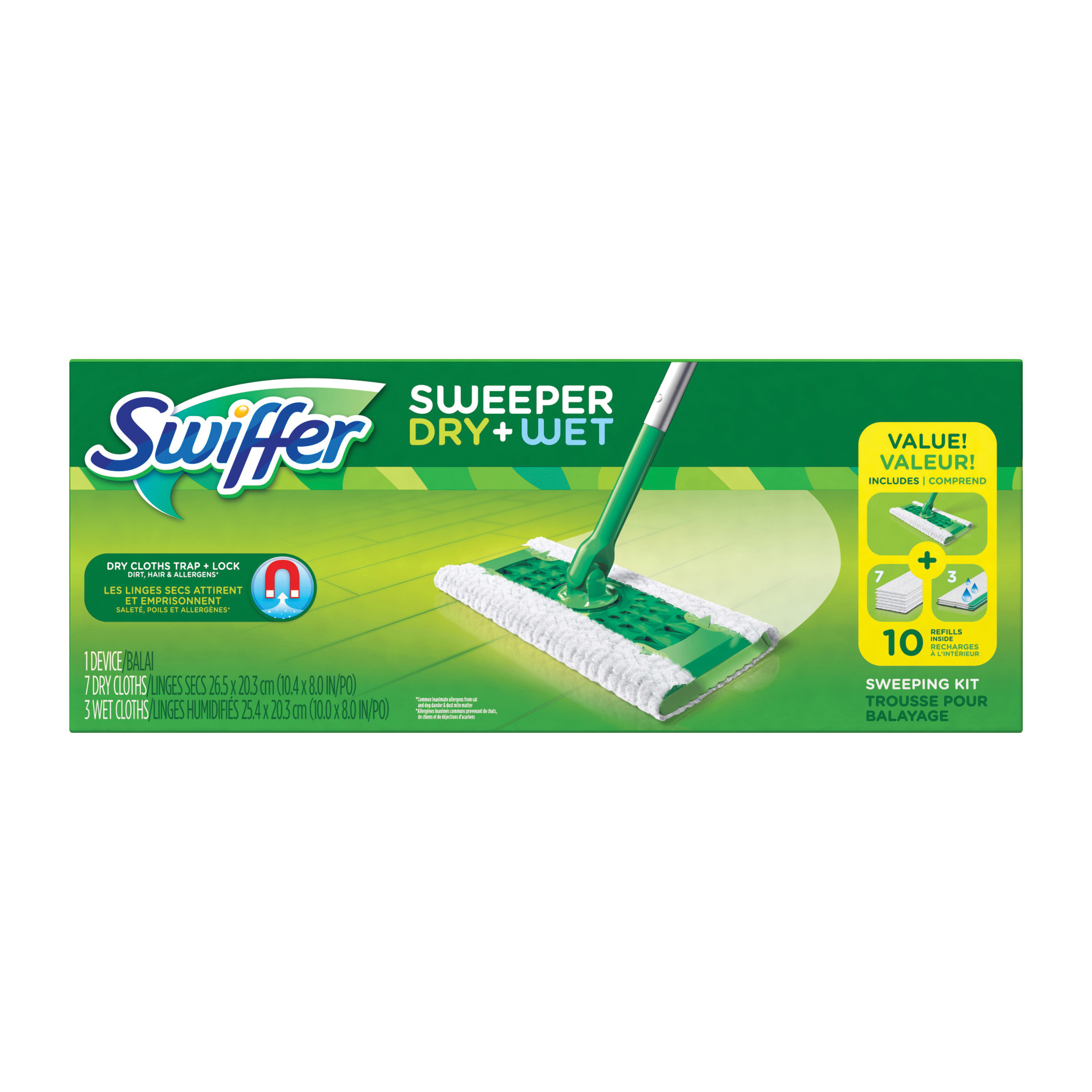 92815 Sweeper Starter Kit, Plastic, Green