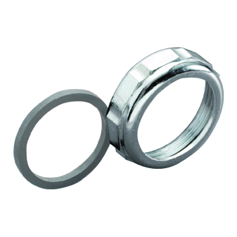 PP25511 Slip Nut with Washer, 1-1/2 in, 3-1/4 in Dia, Metal, For: Brass Drainage Systems