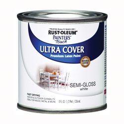 1993730 Interior Paint, Semi-Gloss, White, 0.5 pt, Can, Resists: Chip, Fade, Water Base