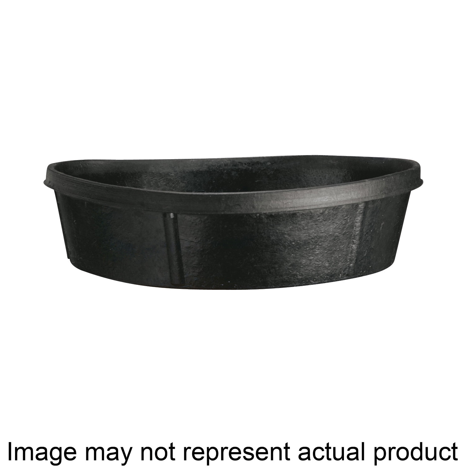 CR350 Feeder Pan, 3 gal Volume, Rubber, Black