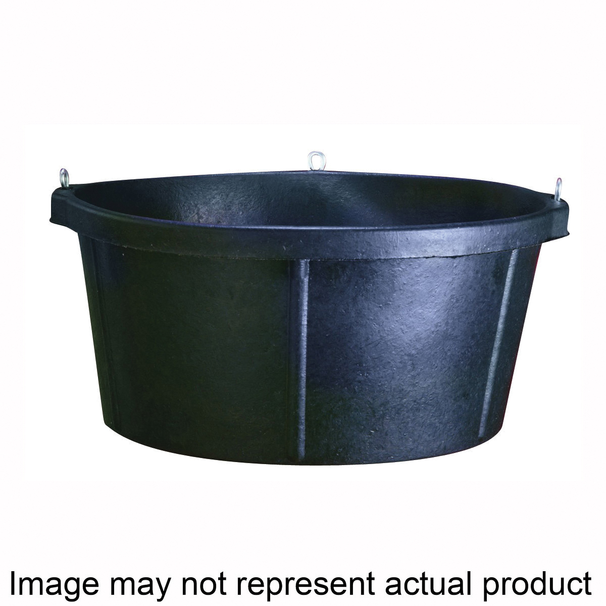 CR750 Feeder Tub, 6.5 gal Volume, Rubber, Black