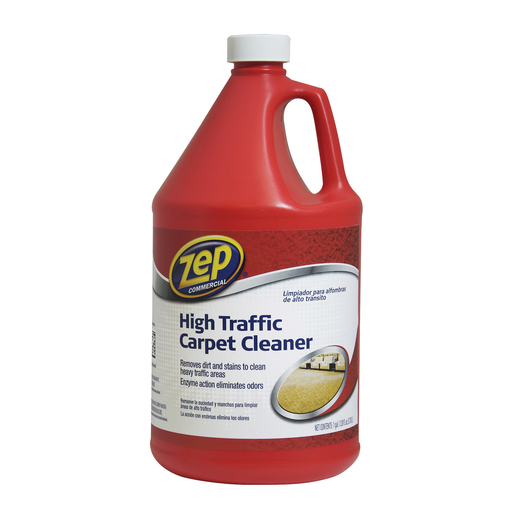 ZUHTC128 Carpet Cleaner, 1 gal Bottle, Liquid, Pleasant, Clear