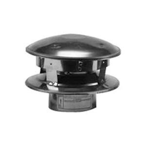 243800 Vertical Termination Pipe Cap, 3 in ID x 8 in OD Dia, Galvanized, Stainless Steel