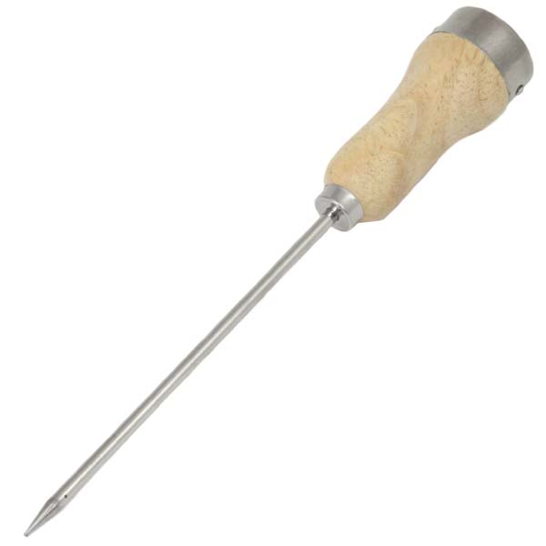 WH Bagshaw 90120 Professional Ice Pick with Ice Crusher, Carbon Steel Blade, Hardwood Handle - 1