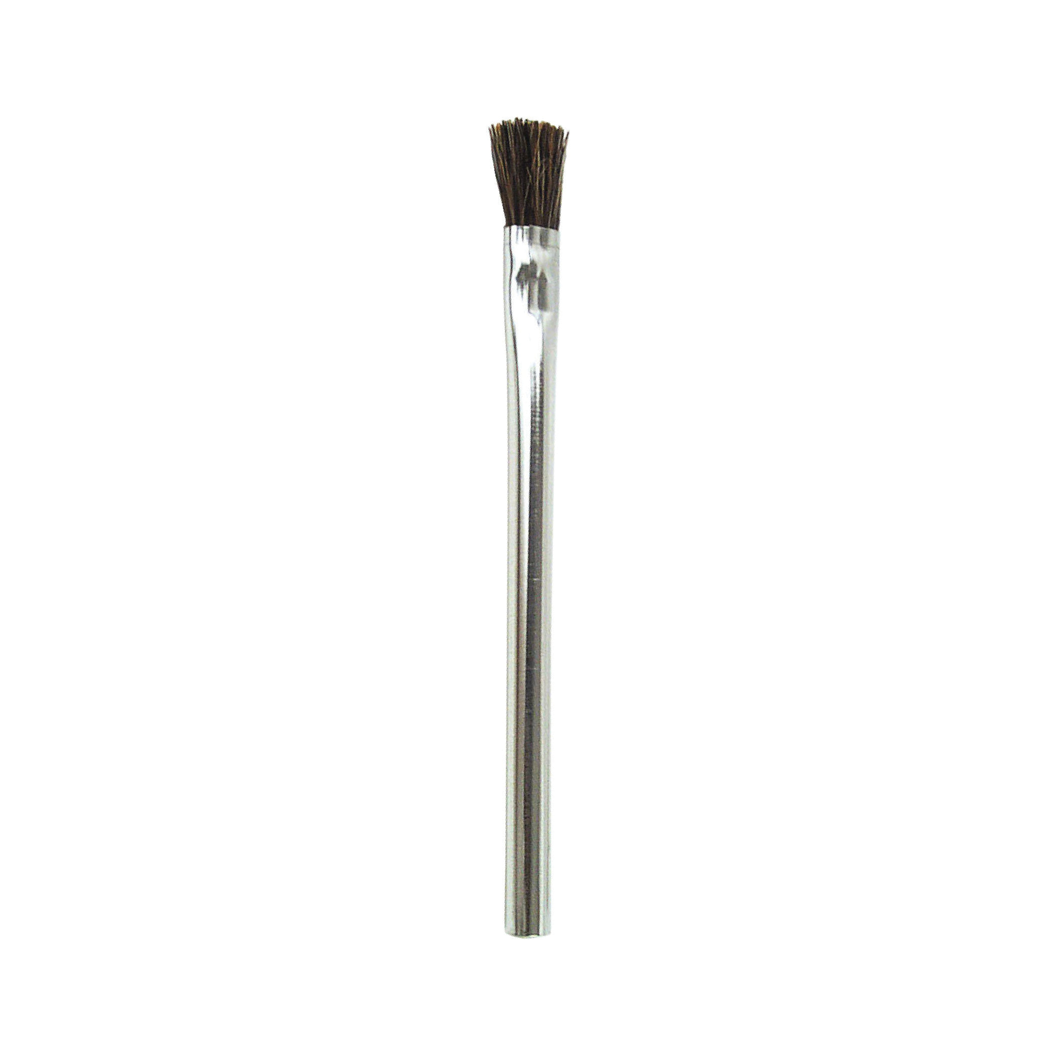 30710 Acid Brush, 3 in L x 1/2 in W Brush, 5 in Trim, 5 in L Trim, Horse Hair Trim, Tin Handle, 4 in OAL