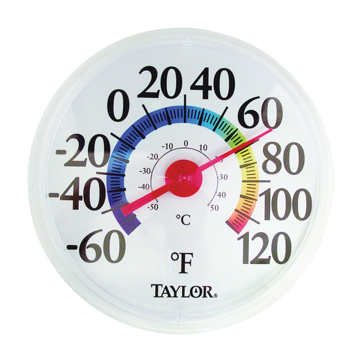 6714 Thermometer, -60 to 120 deg F, Plastic Casing