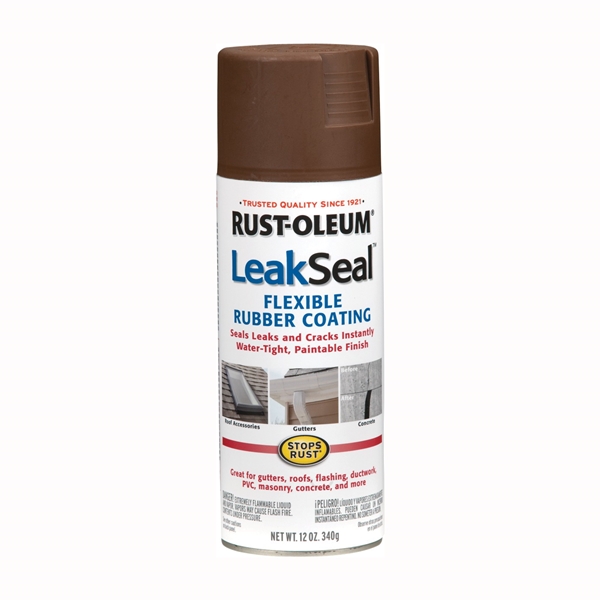 267976 Rubberized Spray Coating, Brown, 12 oz, Can