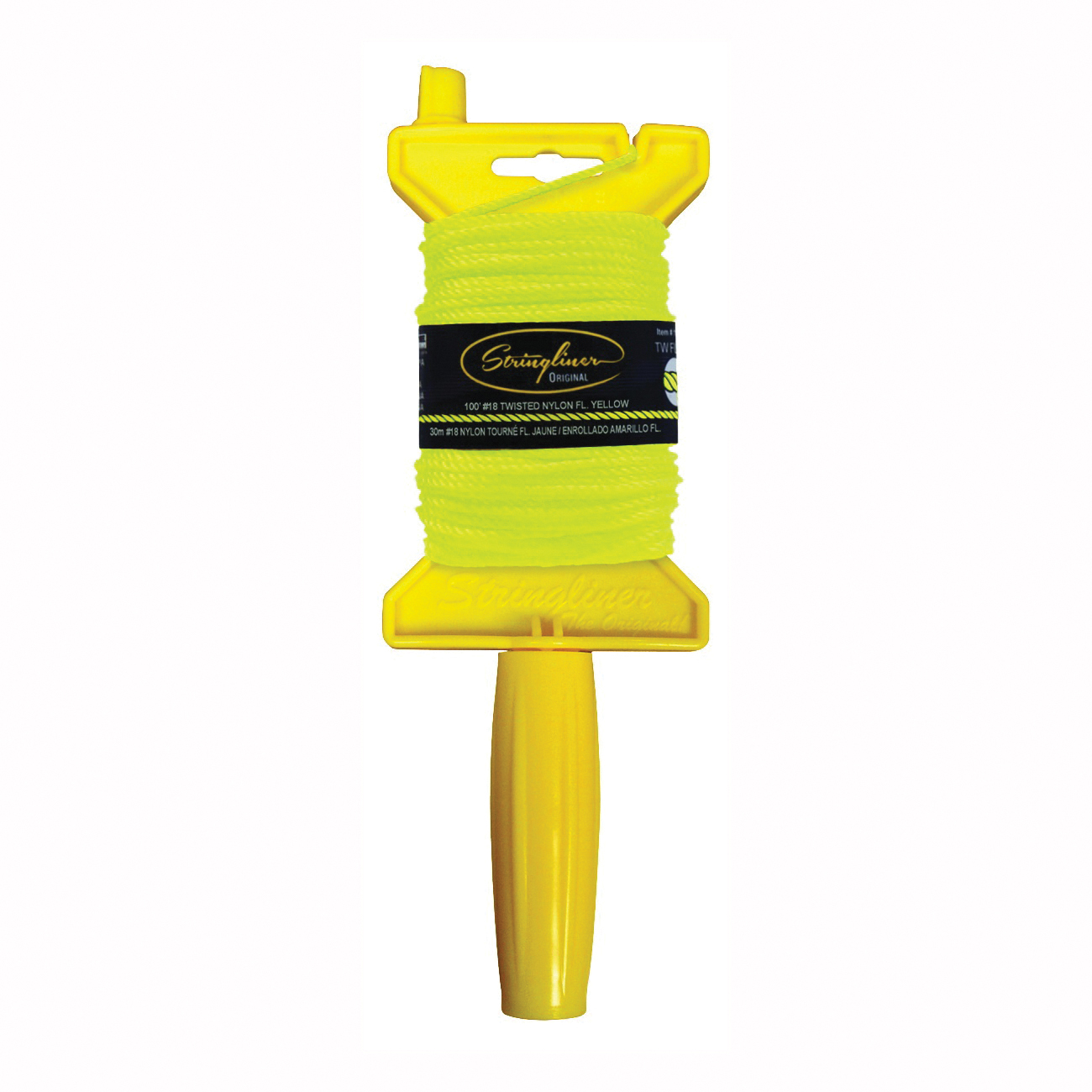 11112 Line Reel, 100 ft L Line, Fluorescent Yellow Line