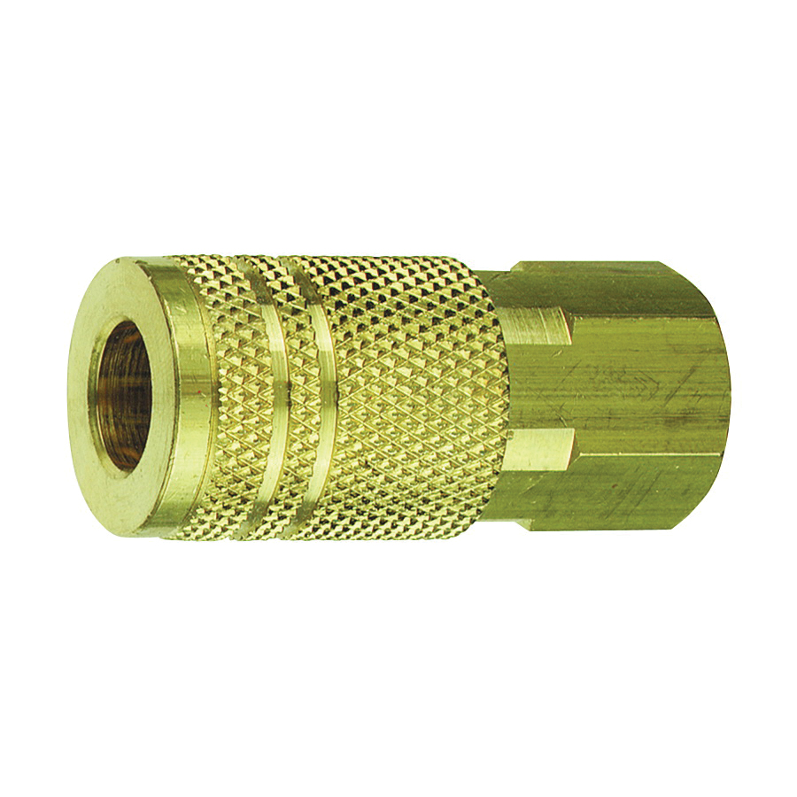 13-235 Coupler, 1/4 in, FNPT, Brass