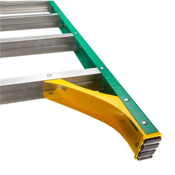 Werner 5908 Step Ladder, 8 ft H, Type II Duty Rating, Fiberglass, 225 lb, 7-Step, 12 ft Max Reach - 1