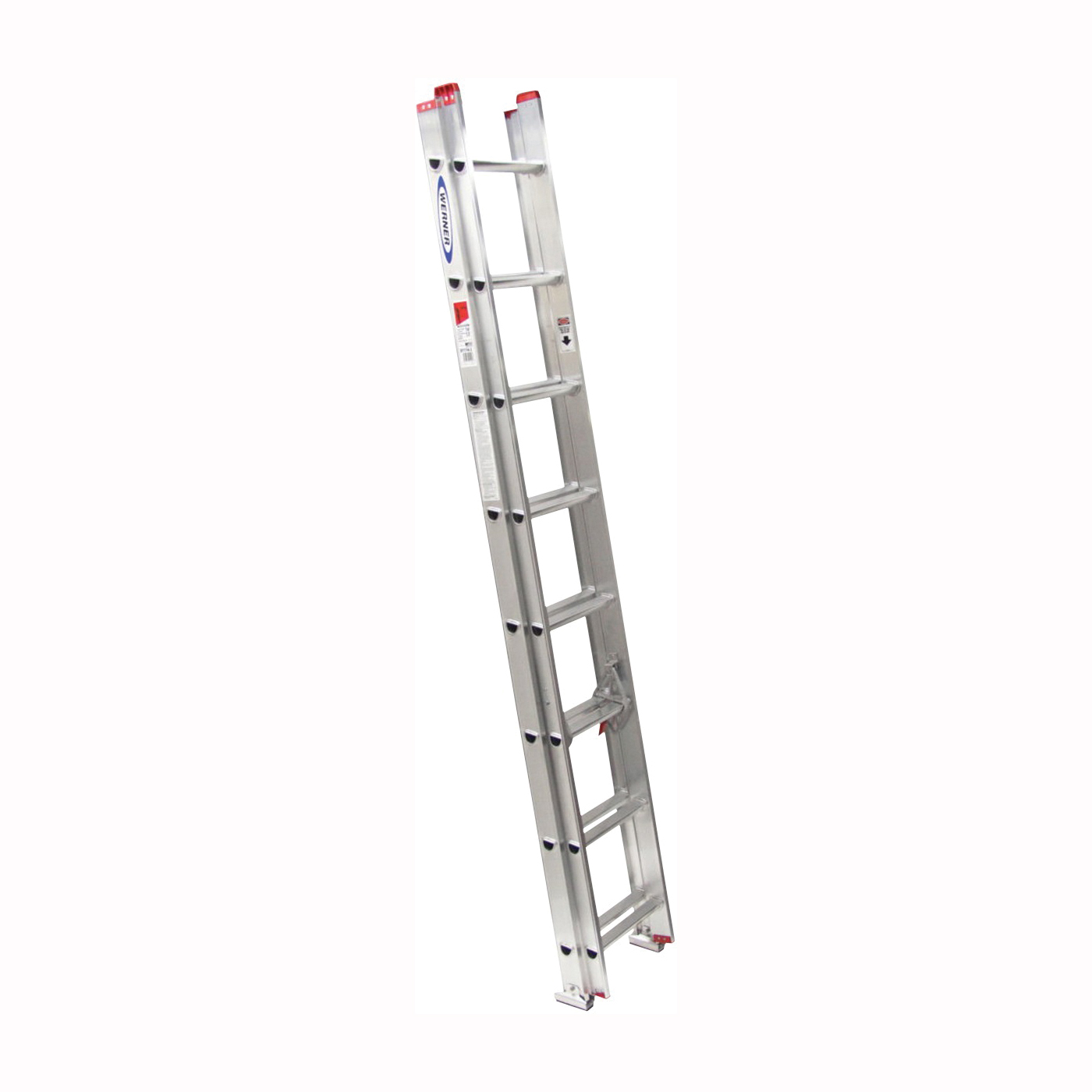 WERNER D1116-2 16 ft. Extension Ladder, 15 ft. Reach, 200 lb, Aluminum