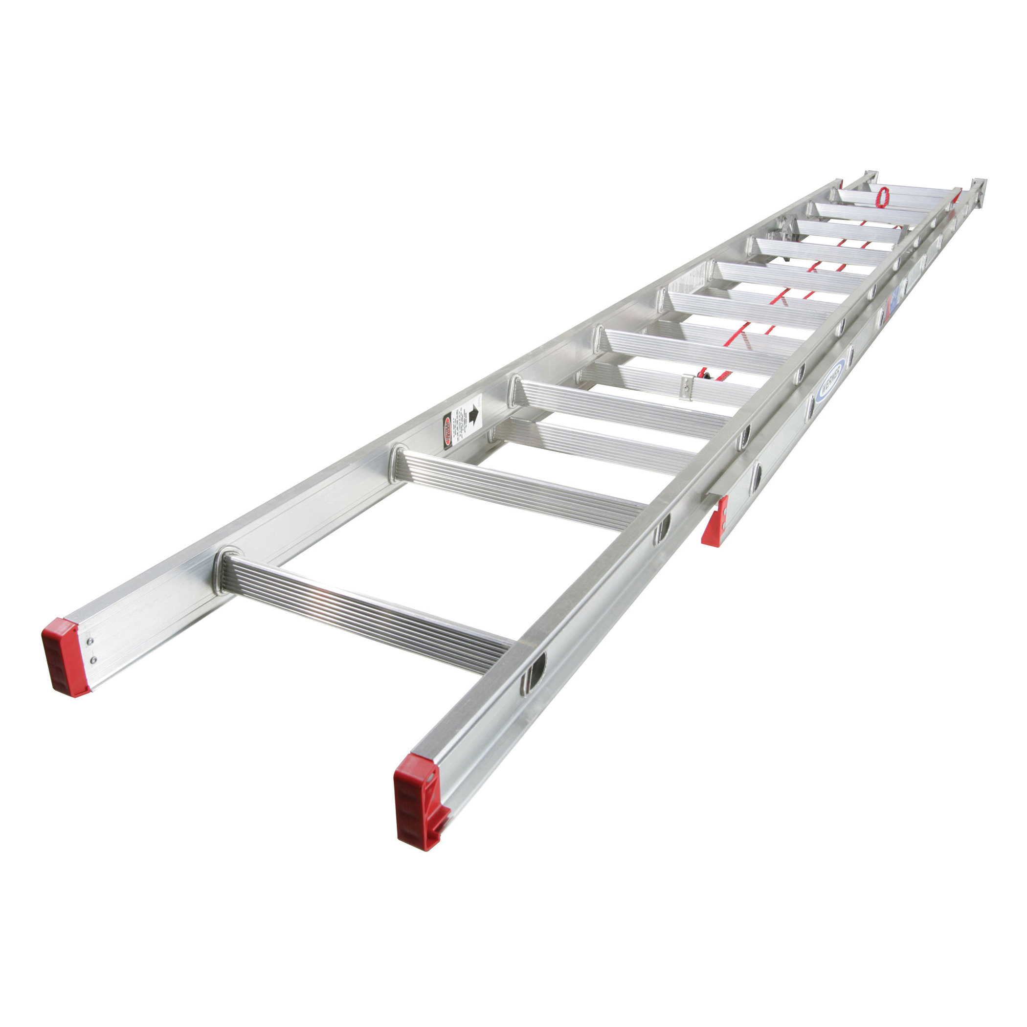 Werner D1100-2 Series D1116-2 Extension Ladder, 15 ft H Reach, 200 lb, Aluminum - 2