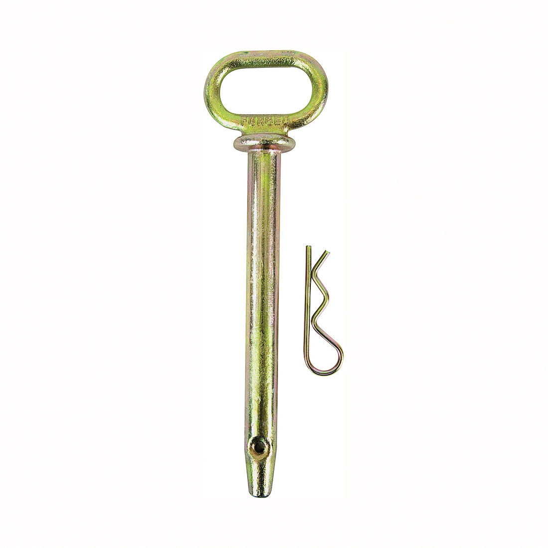 4010623/M1231E Hitch Pin, 1 in Dia Pin, 6-3/4 in L Usable, 5 Grade, Steel, Big Orange Painted