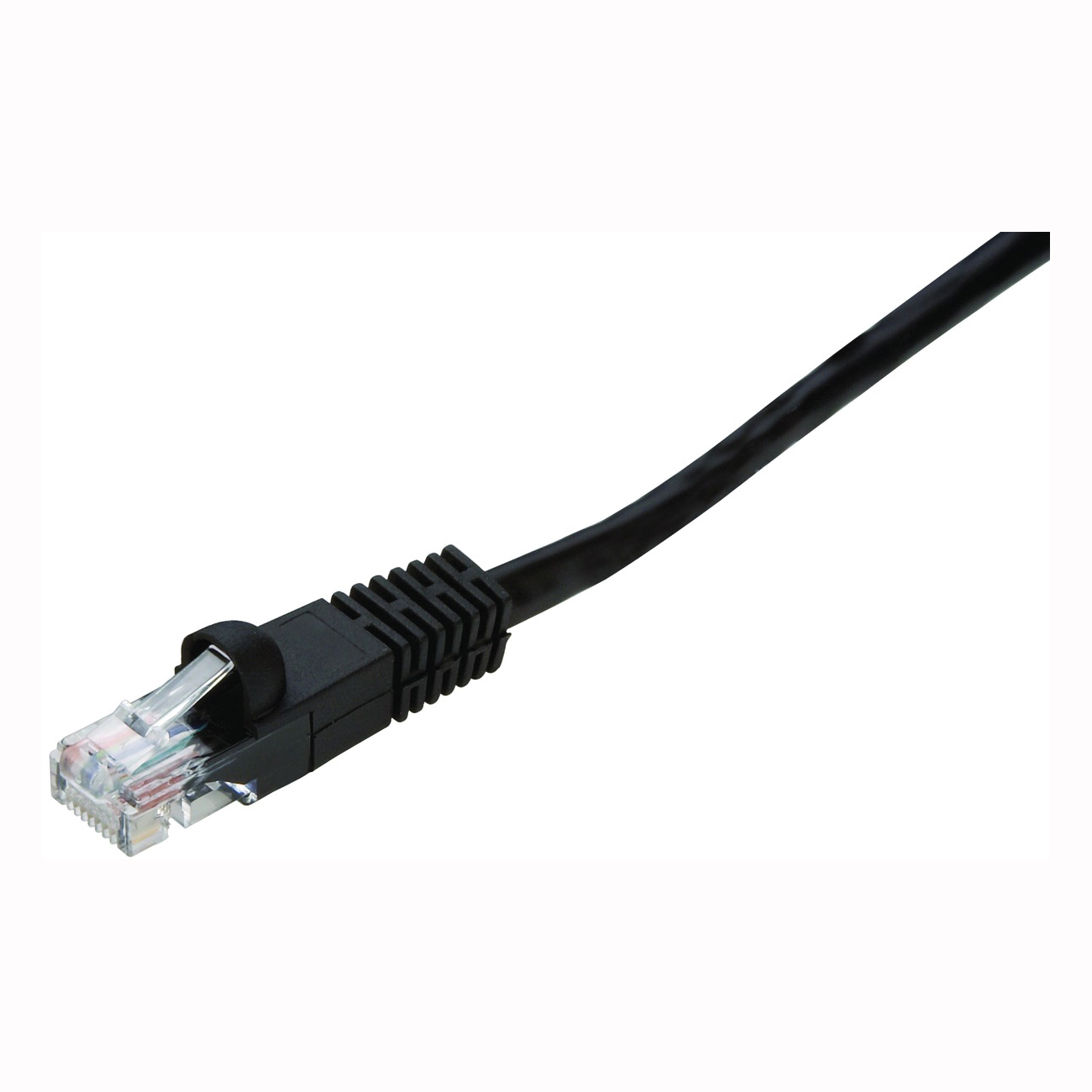 PN10075EB Network Cable, 7 ft L, 5e Category Rating, Black Sheath