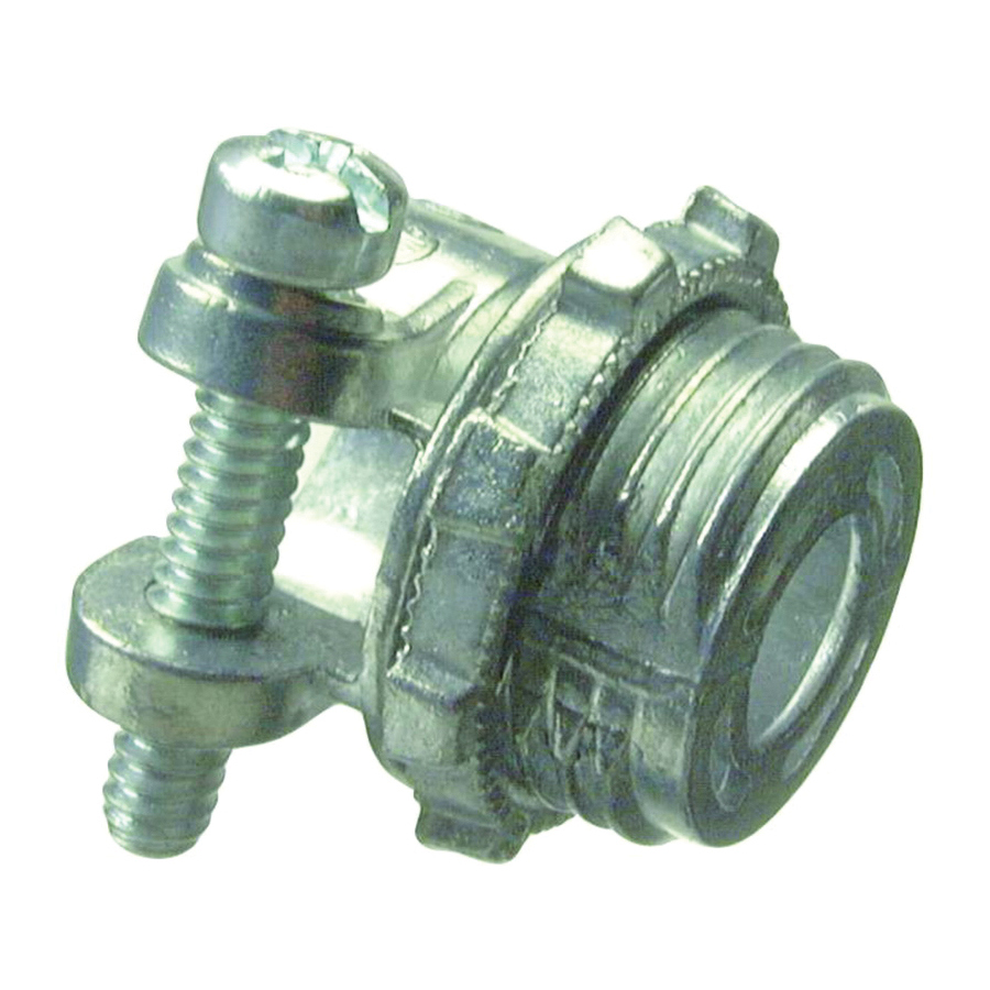 04212 Flex Squeeze Connector, 1-1/2 in Male, Zinc