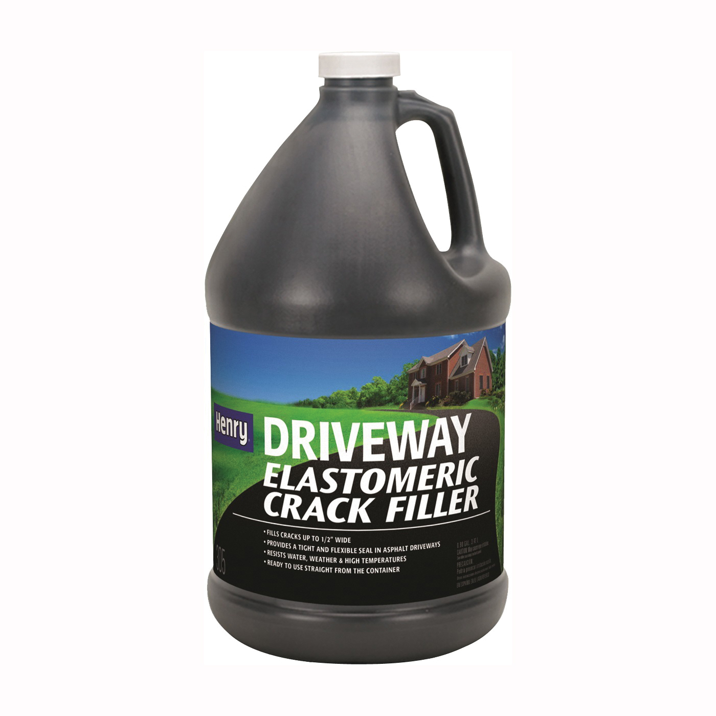 HE305 Series HE305447 Driveway Crack Filler, Liquid, Black, 0.9 gal Jug