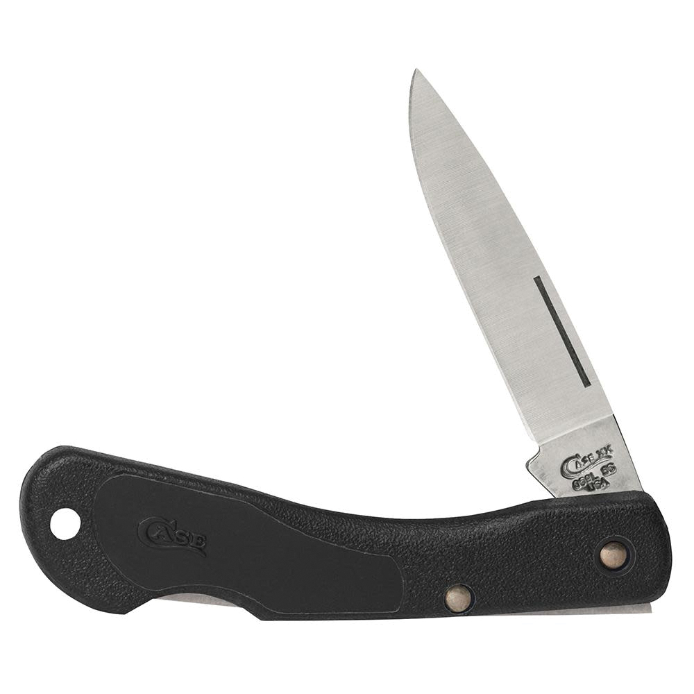 00253 Folding Pocket Knife, 2-1/4 in L Blade, Tru-Sharp Surgical Stainless Steel Blade, 1-Blade, Black Handle