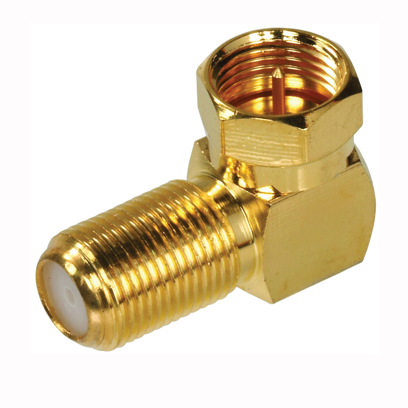 VA1001RG6RA Coaxial Connector, F Connector, 90 deg Orientation, Gold