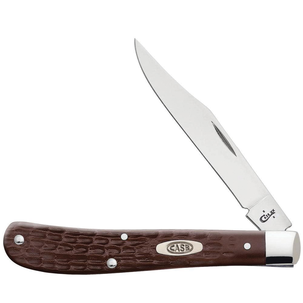 00135 Folding Pocket Knife, 3-1/4 in L Blade, Stainless Steel Blade, 1-Blade, Brown Handle