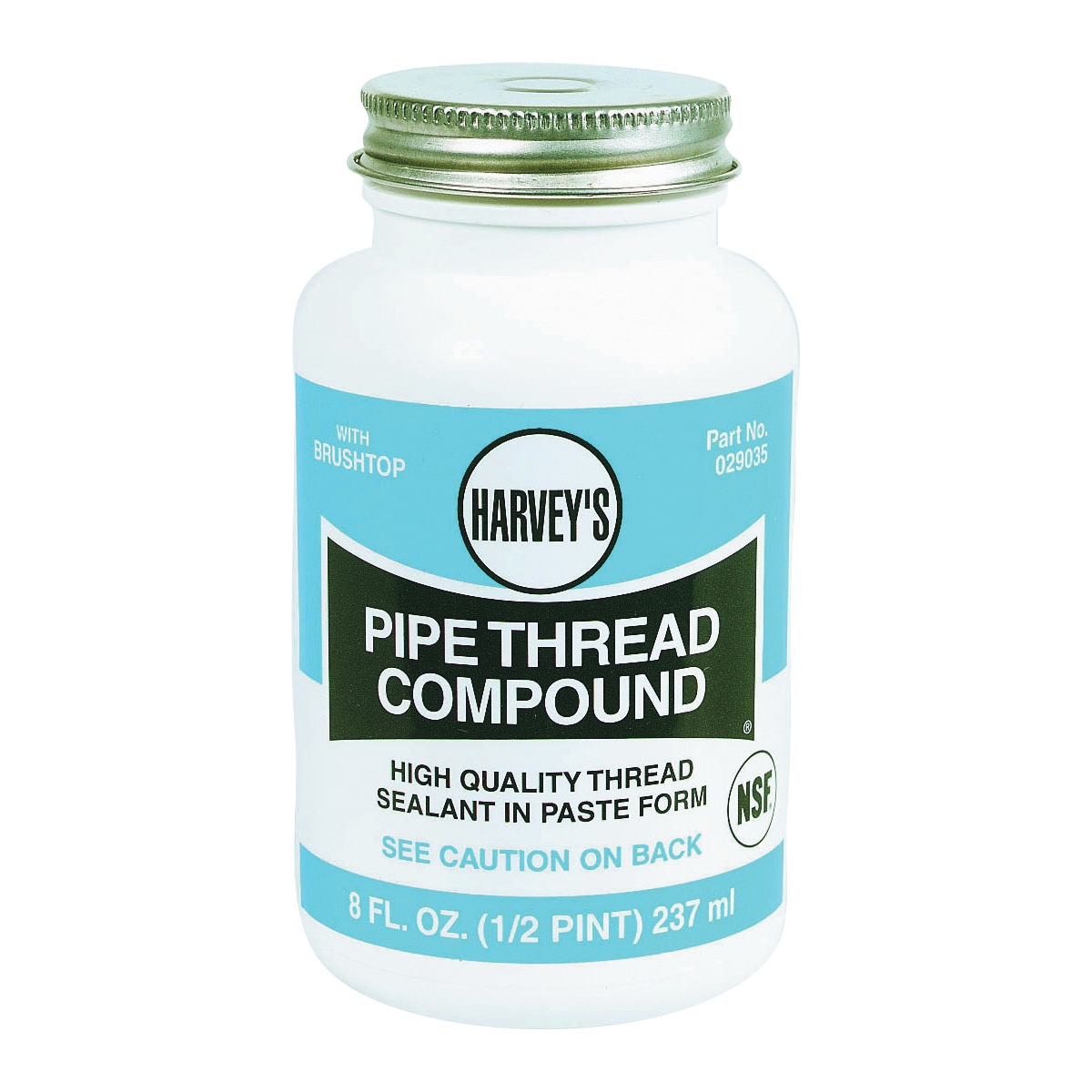 29035 Pipe Thread Compound, 8 fl-oz Jar, Paste, Gray