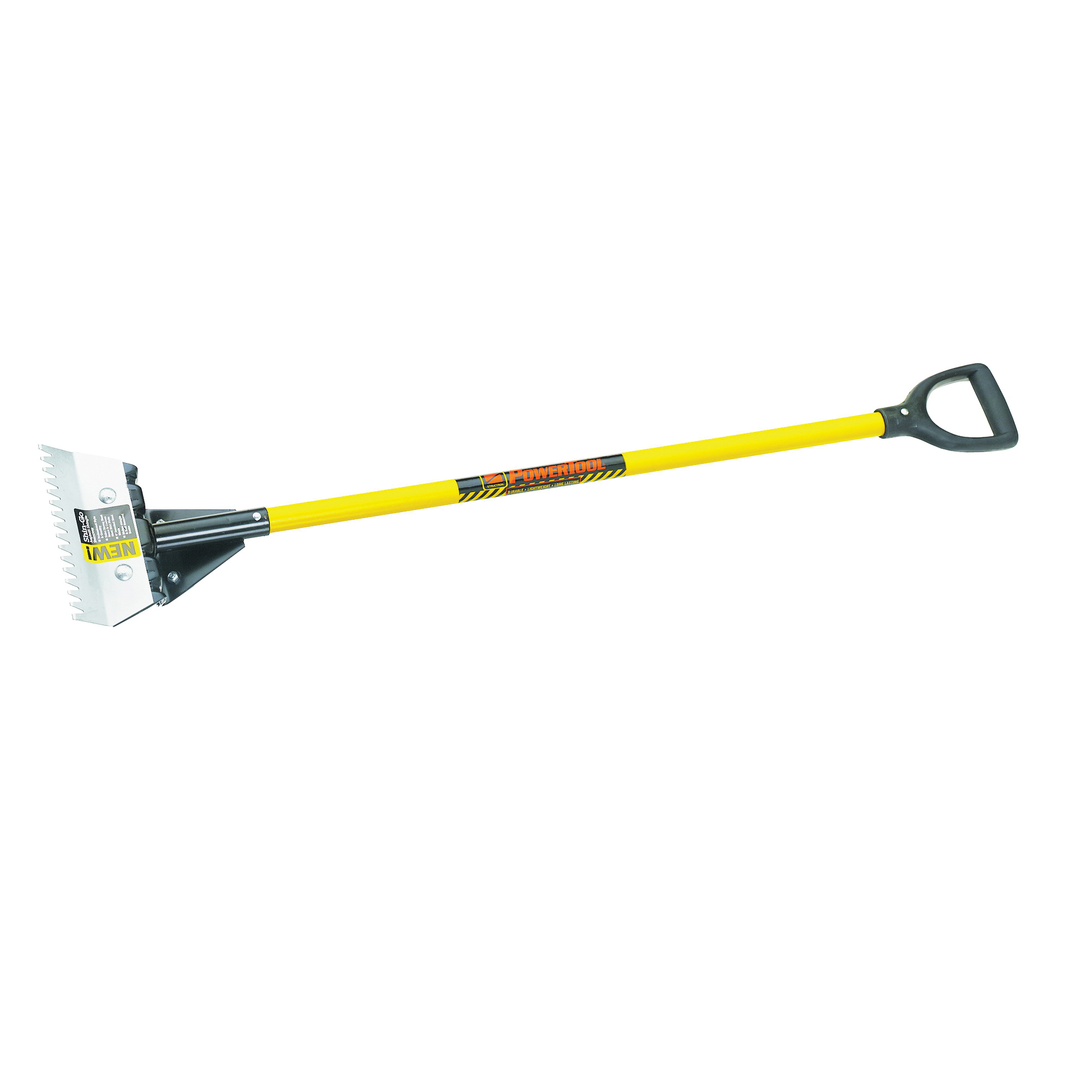 S600 Power Series 49749 Shingle Remover Shovel, Carbon Steel Blade, Steel Head, D-Shaped Handle, 48 in OAL