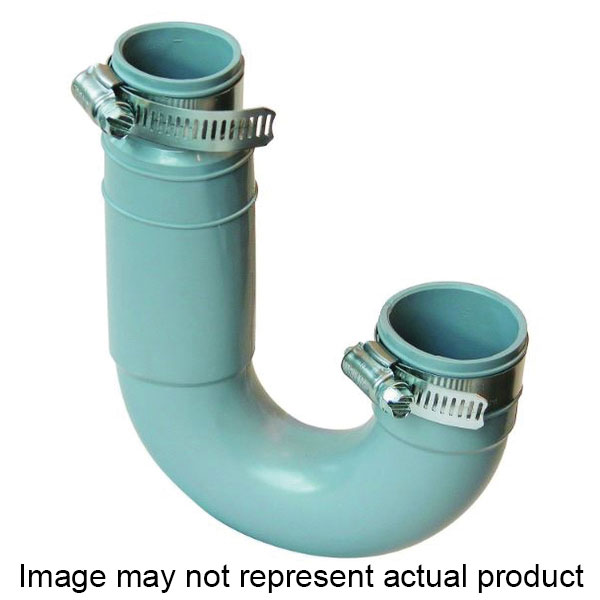 PFT-150 Flexible Qwik Trap, 1-1/4 x 1-1/2 in, PVC, Black, 4.3 psi Pressure