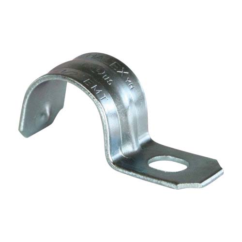 61515B 1-Hole EMT Conduit Strap, 1-1/2 in, Steel