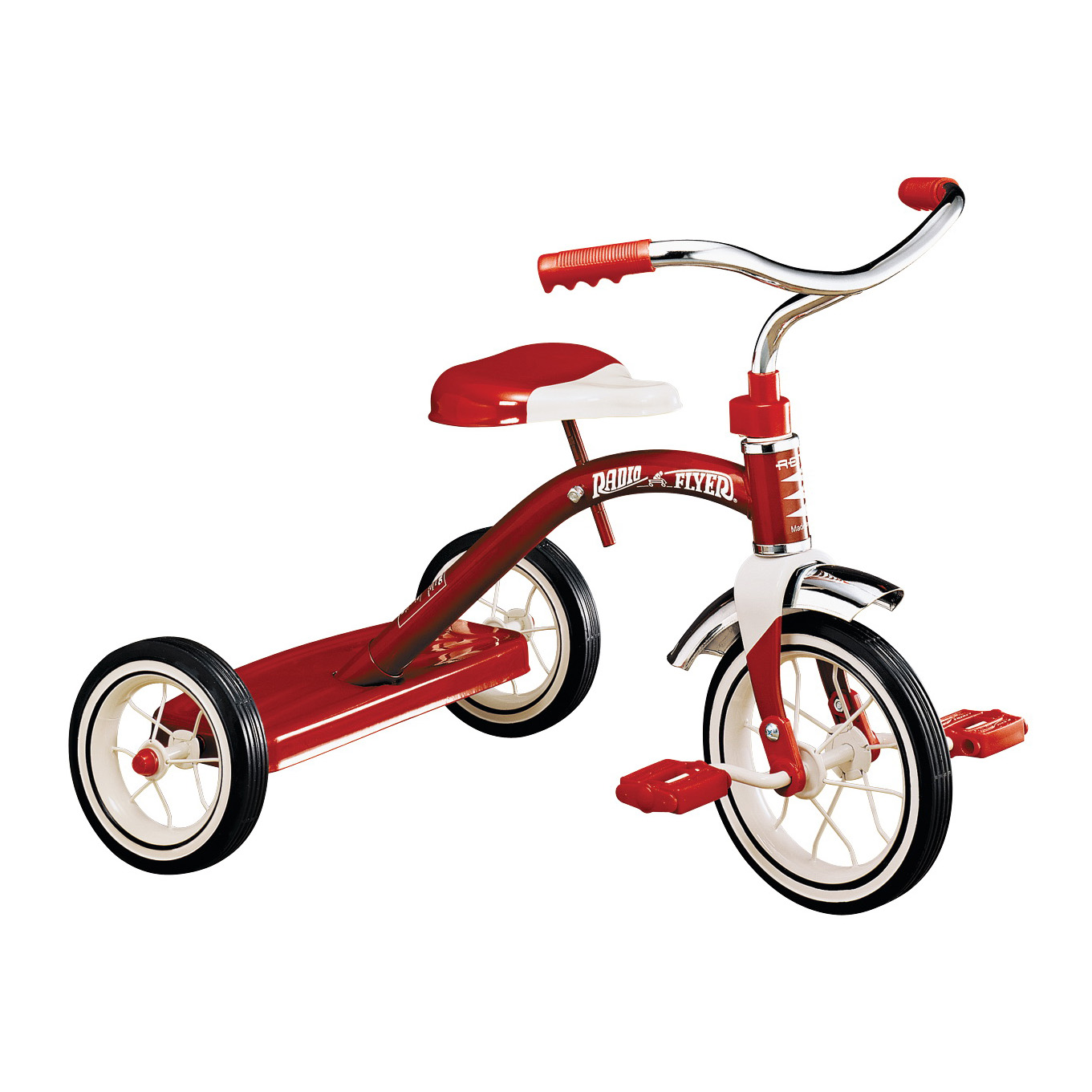34B Tricycle, 2 to 4 years, Steel Frame, 10 x 1-1/4 in Front Wheel, 7 x 1-1/2 in Rear Wheel, Red