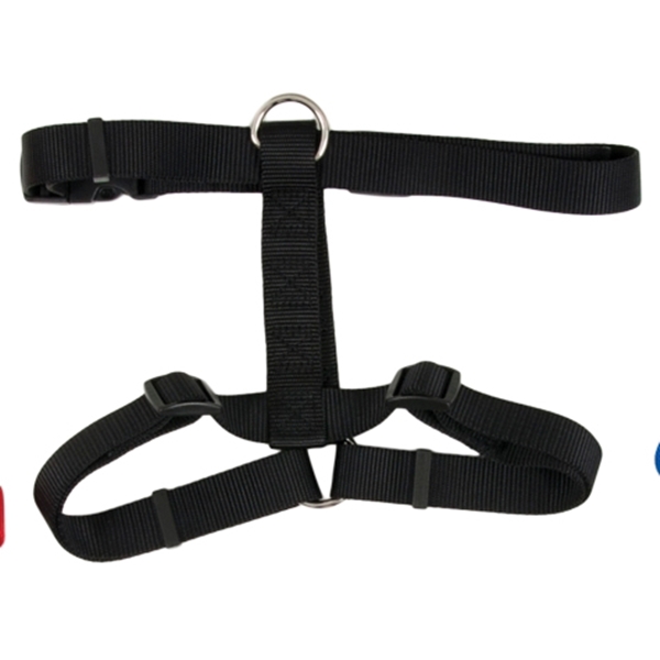 PETMATE 19314 Adjustable Dog Harness, Fastening Method: D-Ring, Nylon Harness, Black - 1