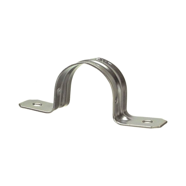 61605B Conduit Strap, 1/2 in, Steel, Galvanized