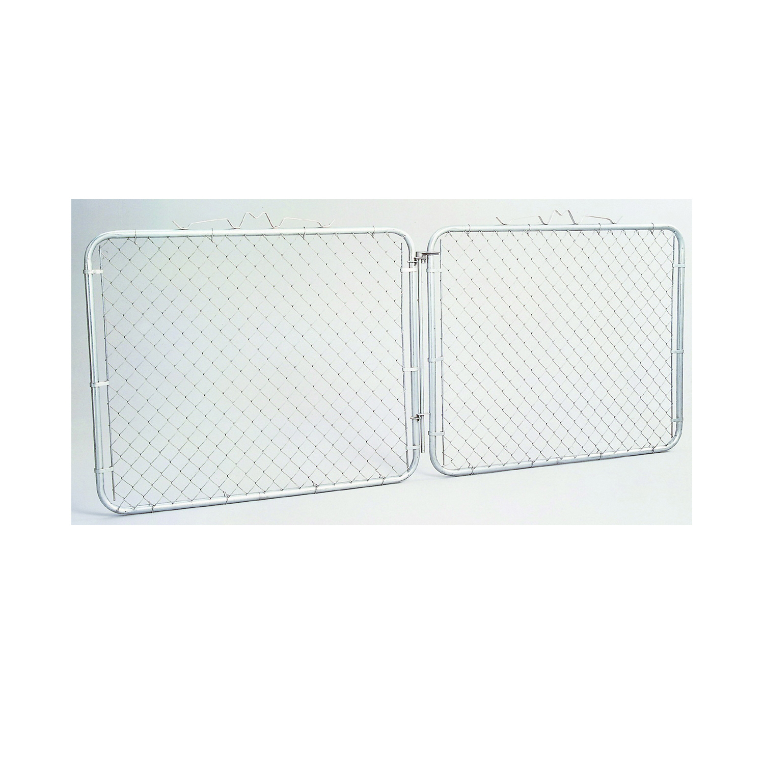GTB12072 Chain Link Drive Gate, 10 ft W Gate, 72 in H Gate, Silver