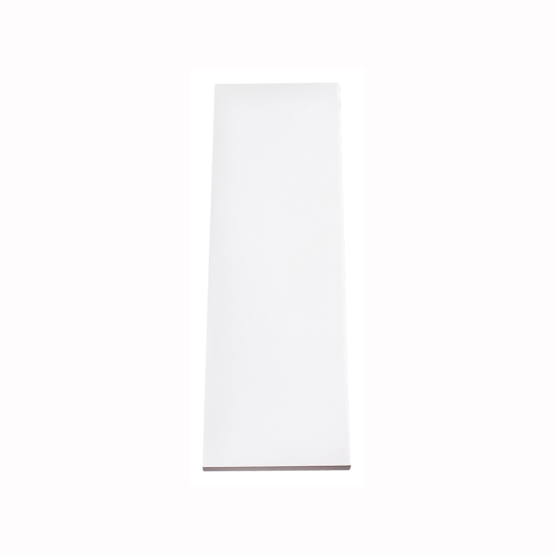 1980 WH 8X24 Shelf Board, 200 lb, 24 in L, 8 in W, Particleboard, White