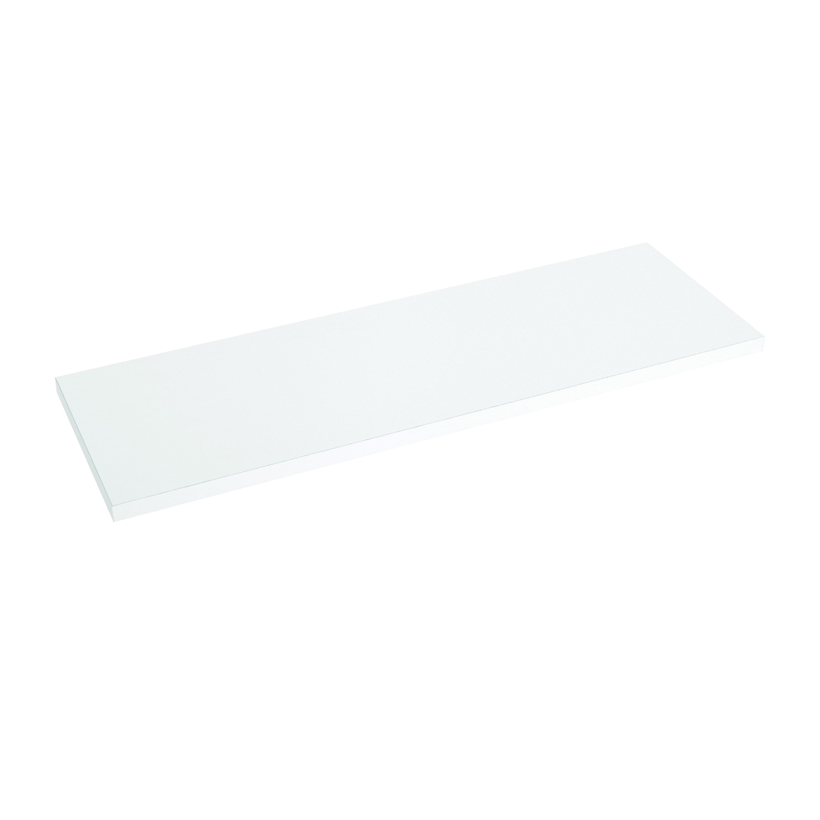1980 WH 8X36 Series Shelf Board, 36 in L, 8 in W, Particleboard, White