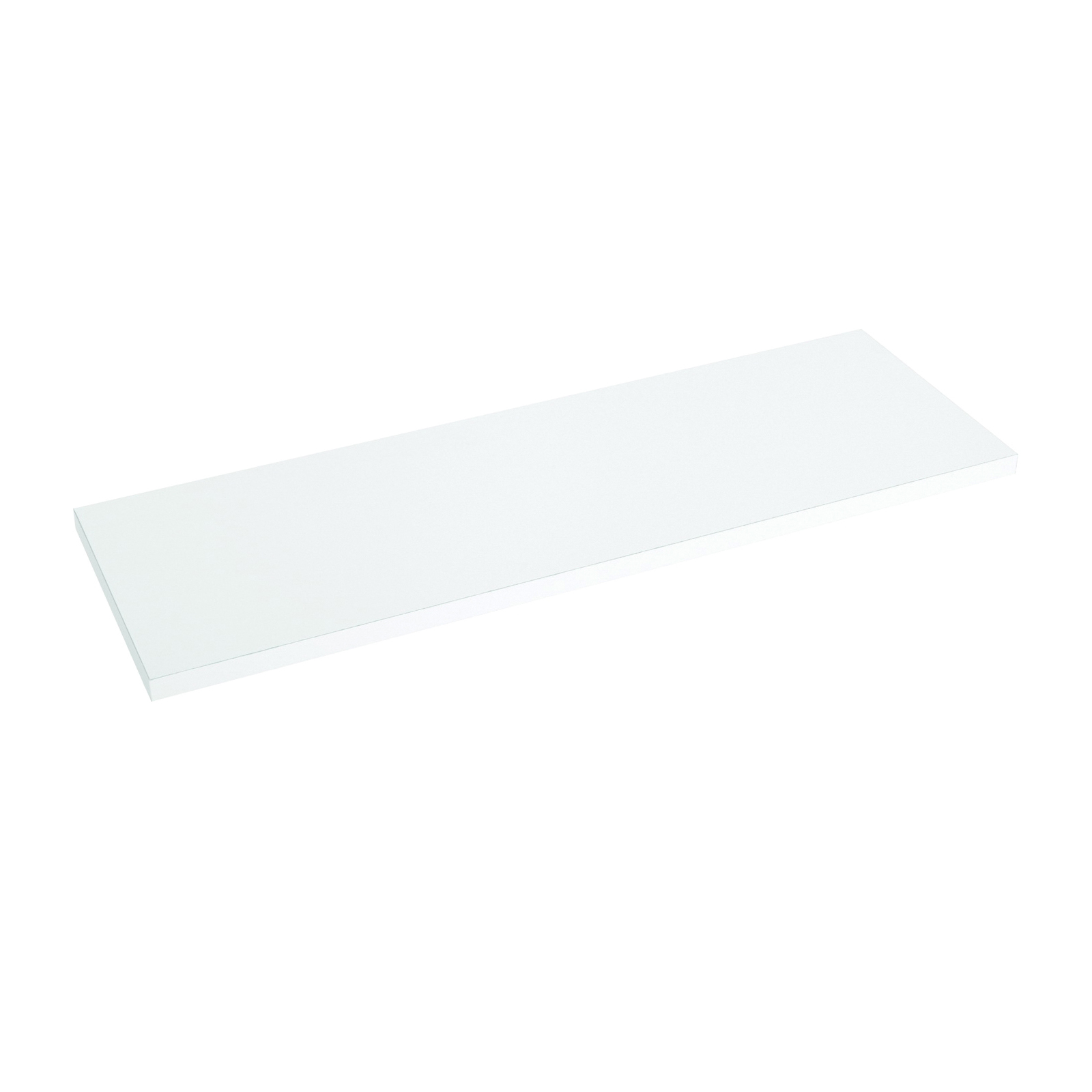 1980 WH 12X24 Shelf Board, 200 lb, 24 in L, 12 in W, Particleboard, White