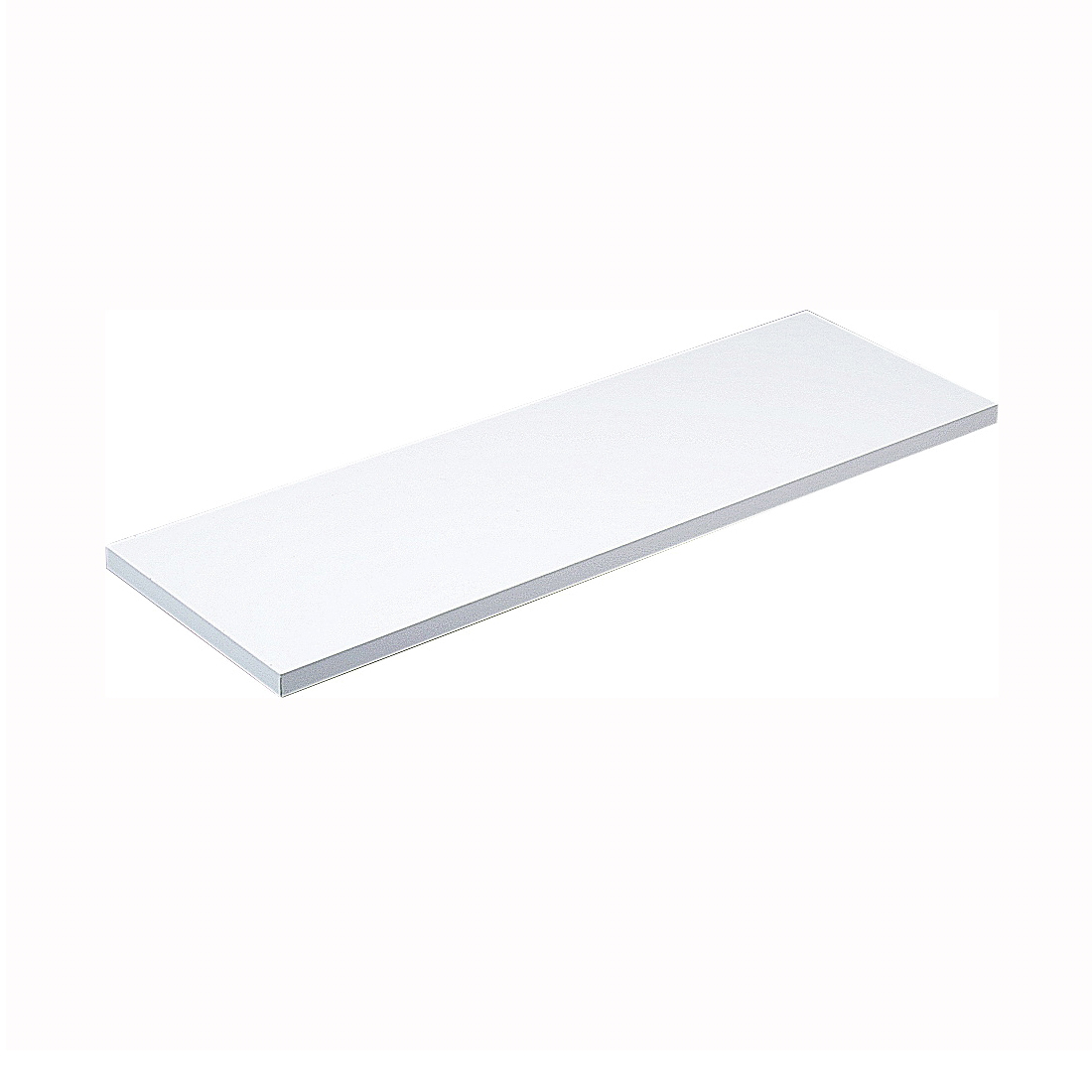 1980 WH 12X48 Shelf Board, 200 lb, 48 in L, 12 in W, Particleboard, White