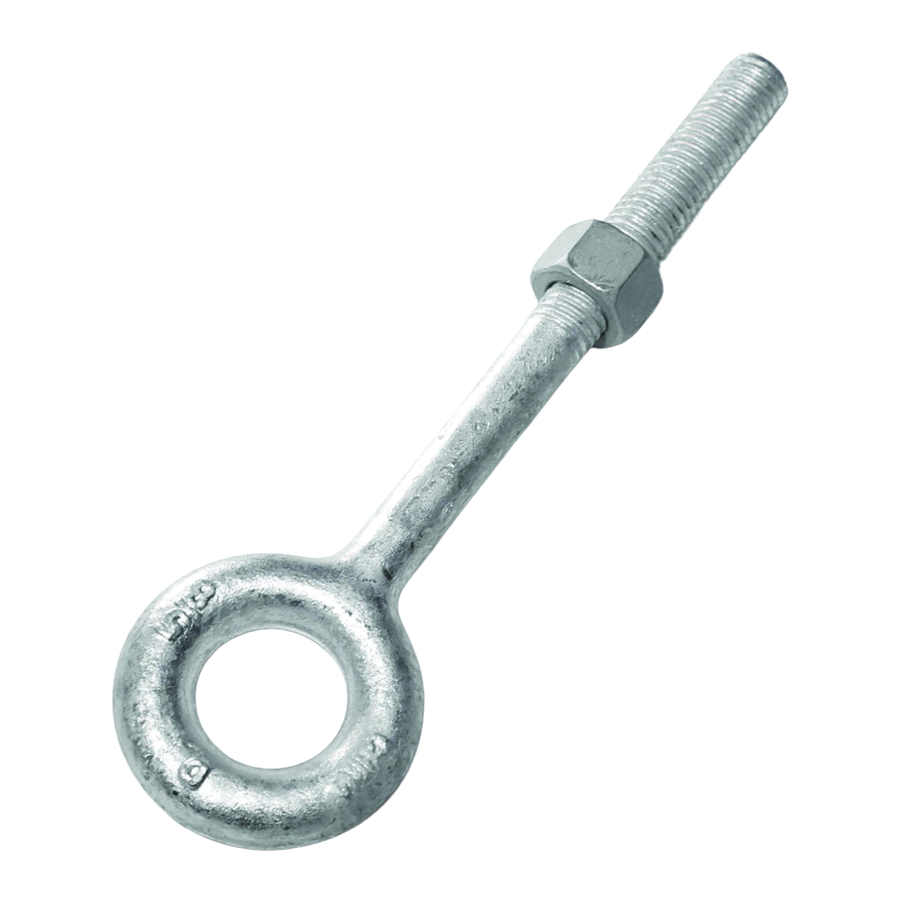 24-1/2X6 Regular Nut Eye Bolt, 1/2 in Thread, 3 in L Thread, 1 in ID x 2 in OD Dia Eye, 6 in L Shank, Steel