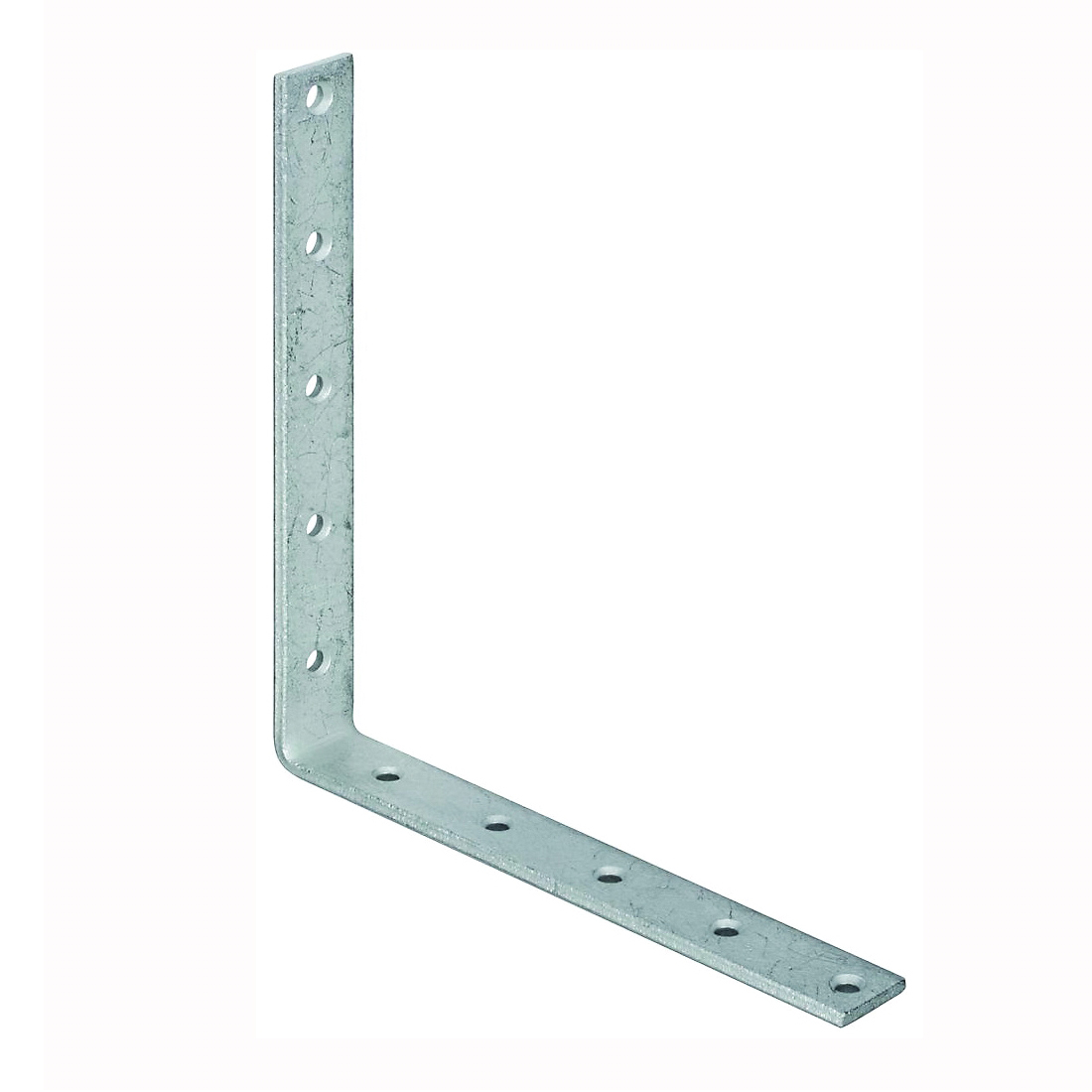 115BC Series N220-244 Corner Brace, 10 in L, 1-1/4 in W, 10 in H, Galvanized Steel, 1/4 Thick Material